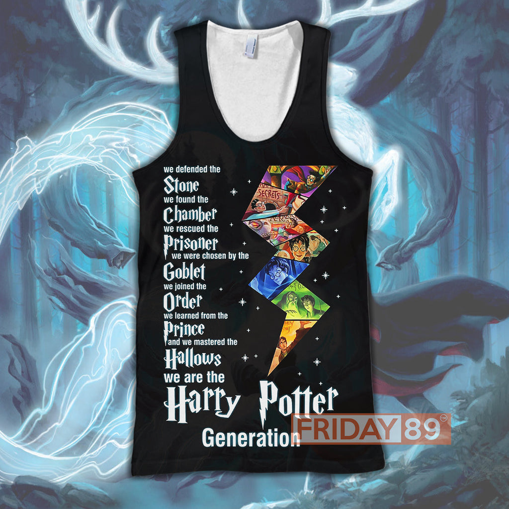  HP T-shirt Generation We Defended The Stone 3D Print T-shirt High Quality HP Hoodie Sweater Tank 2024