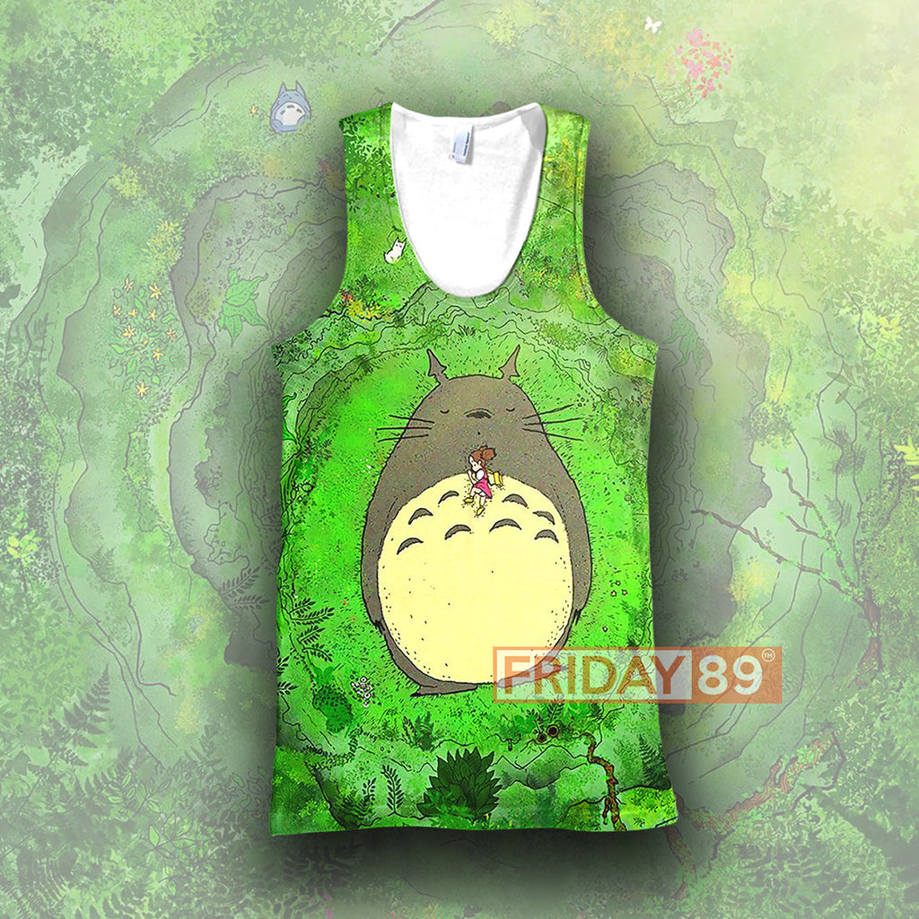  S.Ghibli Hoodie S.Ghibli Green Totoro Anime T-shirt Awesomr High Quality S.Ghibli Totoro Shirt Sweater Tank 