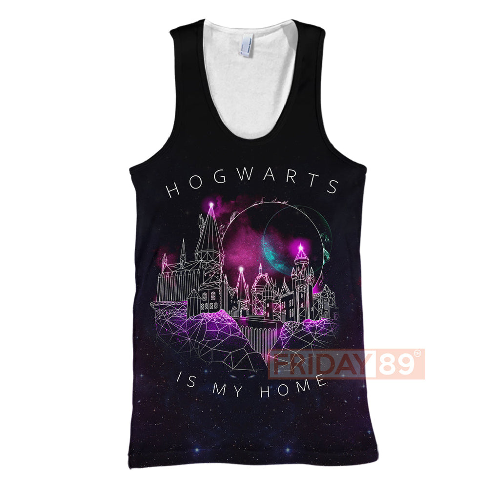  HP T-shirt HW Is My Home Geometric School of Witchcraft and Wizardry 3D Print T-shirt Cool HP Hoodie Sweater Tank 2024