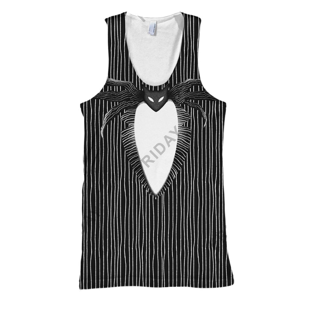  TNBC T-shirt Jack Skellington Nightmare Costume T-shirt Cool DN TNBC Hoodie Sweater Tank Jack Skellington Cosplay Costume Apparel 2024