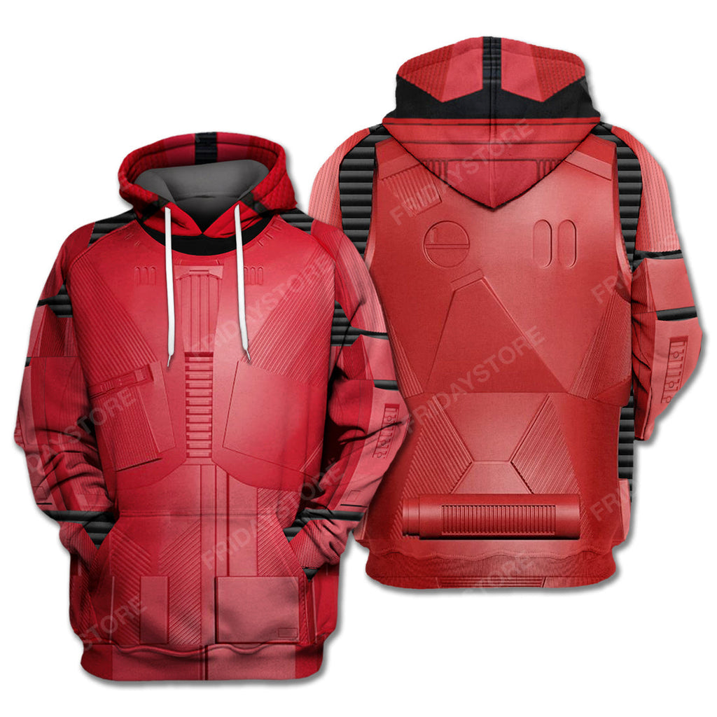 SW T-shirt SW Sith Trooper Costume 3d Red T-shirt Hoodie  