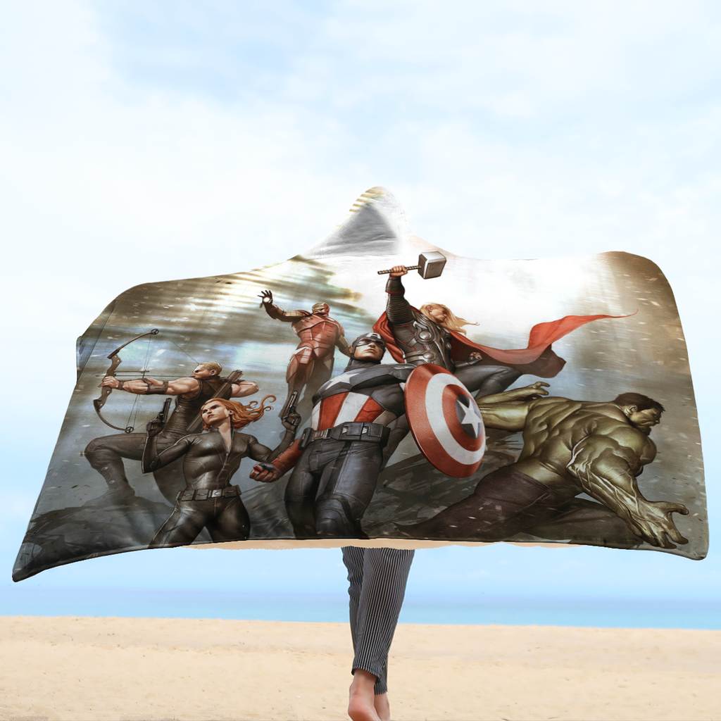  MV Avengers Blanket The First A Hooded Blanket Awesome MV Blanket 