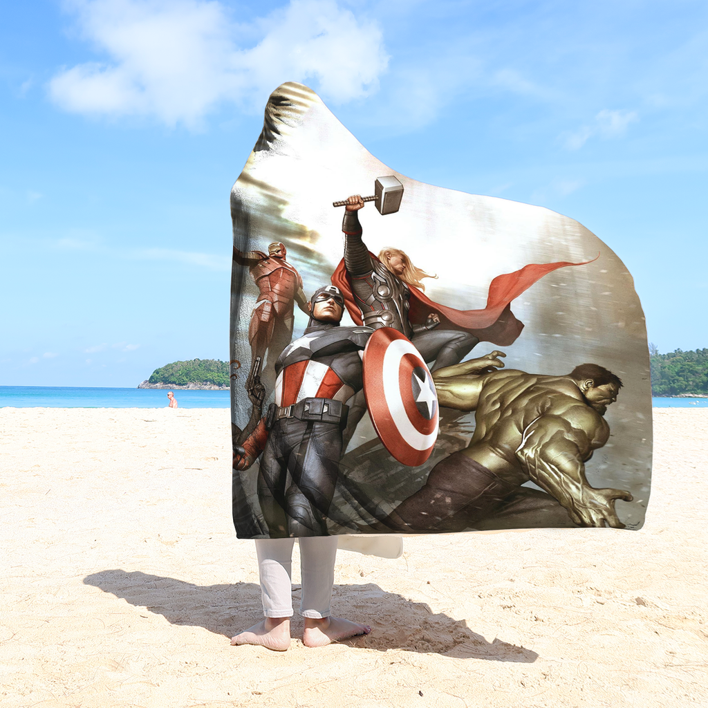  MV Avengers Blanket The First A Hooded Blanket Awesome MV Blanket 