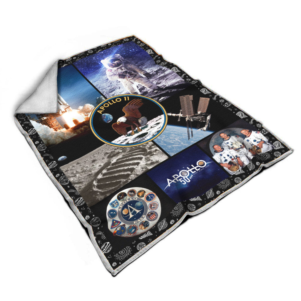  NASA Blanket 50th Anniversary Apollo 11 Blanket Awesome NASA Blanket 2023