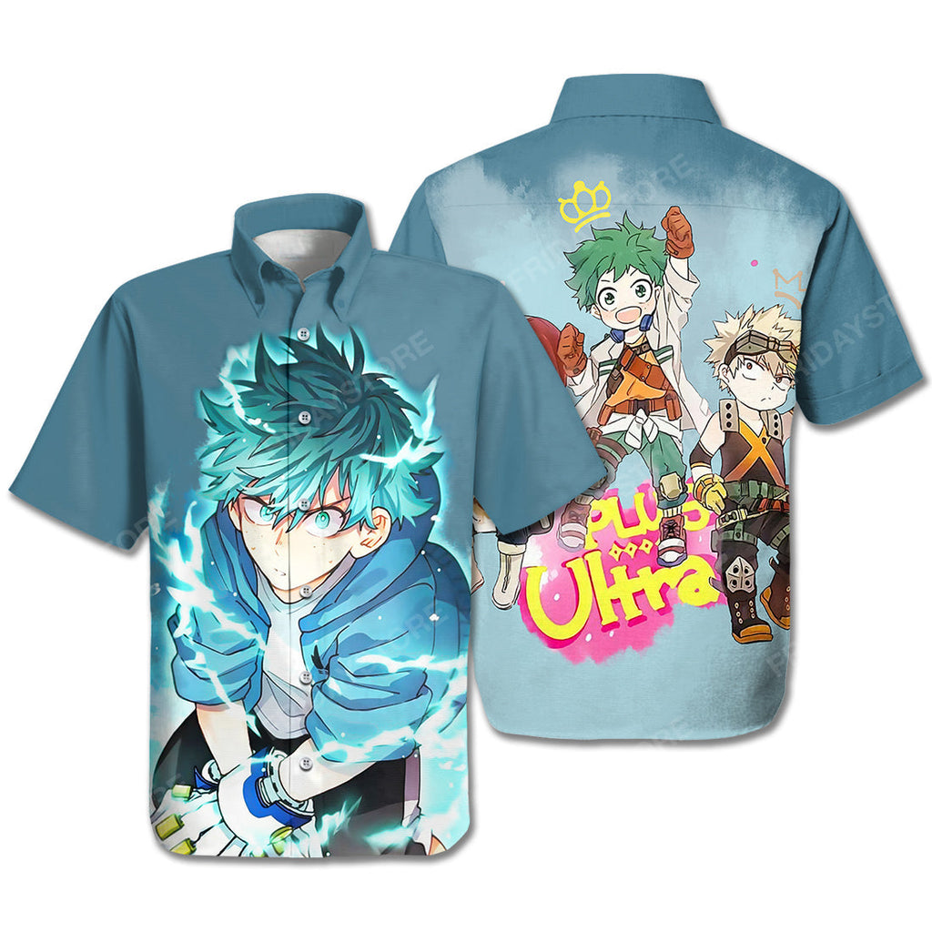 My Hero Academia Midoriya Izuku Thunder Effect For Japanese Fan Hawaiian Shirt