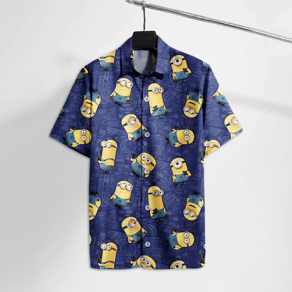  DM Hawaiian Shirt DM Mini Kevin Stuart and Bob Hawaii Tshirt Awesome Minions Aloha Shirt 