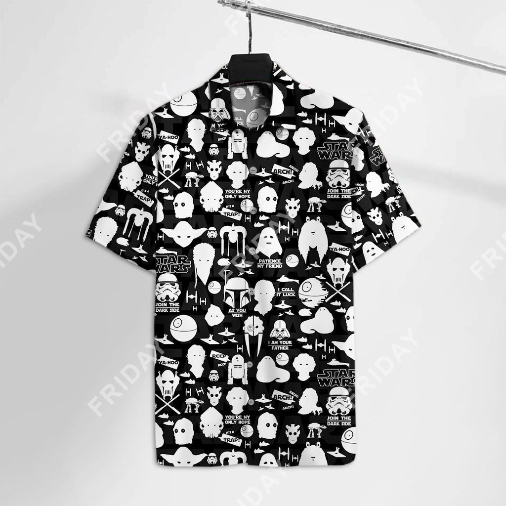  SW Hawaiian Shirt Character Quote Hawaii Tshirt Cool High Quality SW Aloha Shirt 