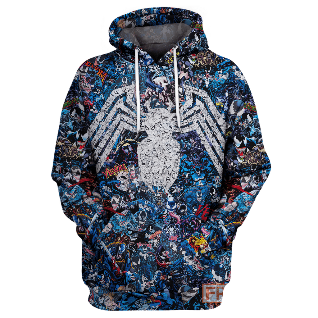  Venom MV Hoodie All Over Print Pattern Venom T-shirt Venom MV Shirt Sweater Tank 