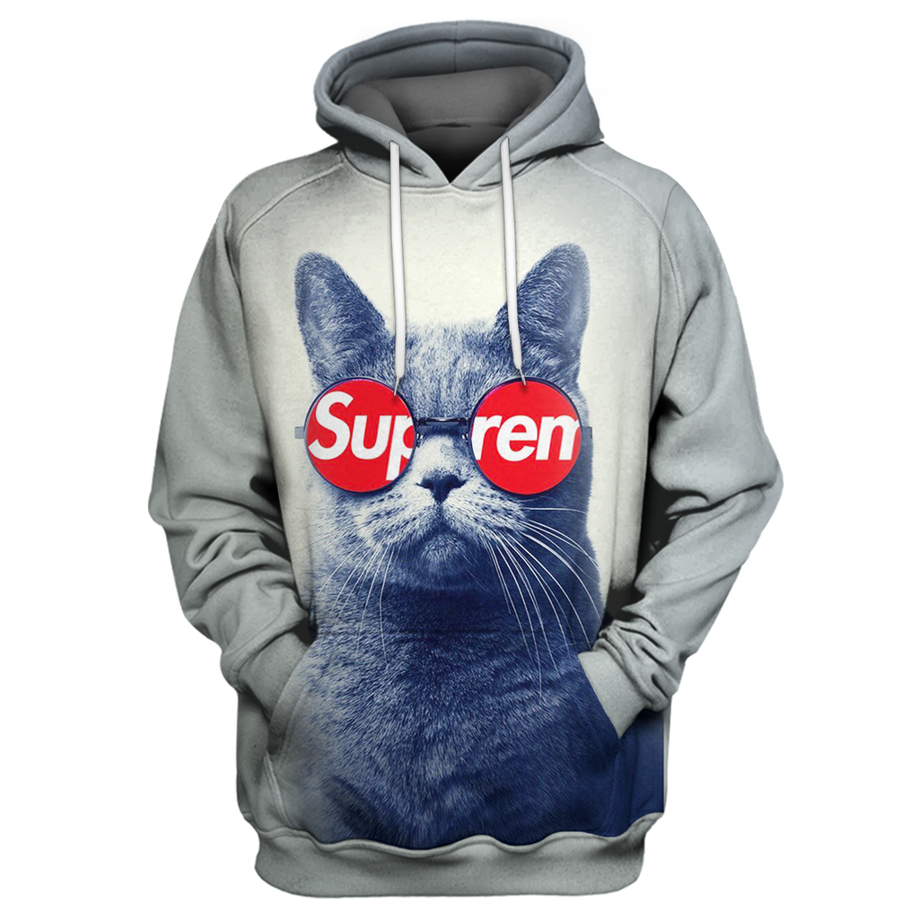 Gifury Cat Hoodie Cat Supreme 3D Print T-shirt Cat Shirt Sweater Tank 2022