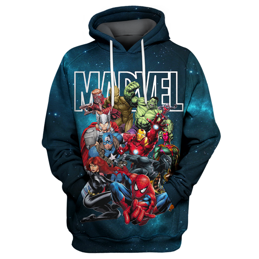  MV Hoodie Marvel Avengers Guardians of The Galaxy Team 3D Print T-shirt MV Shirt Sweater Tank 
