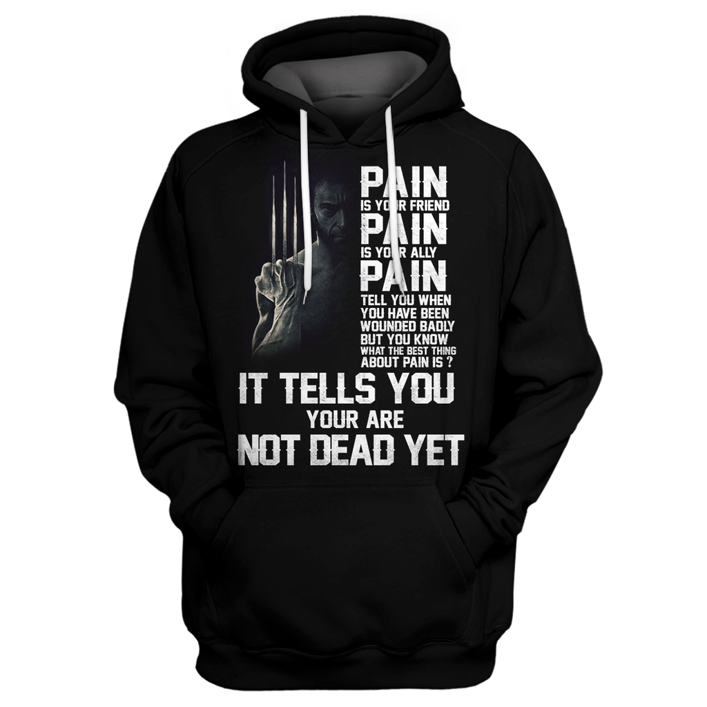  MV Wolverine Hoodie Wolverine-Pain Is Your Friend 3D Print T-shirt MV Shirt Sweater Tank 