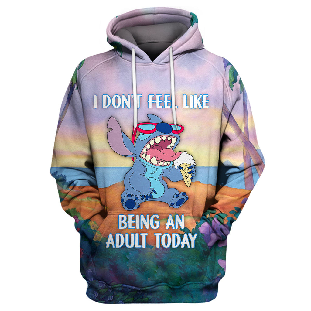 Stitch T-shirt Don't Feel Like Being An  T-shirt DN Hoodie Sweater Tank