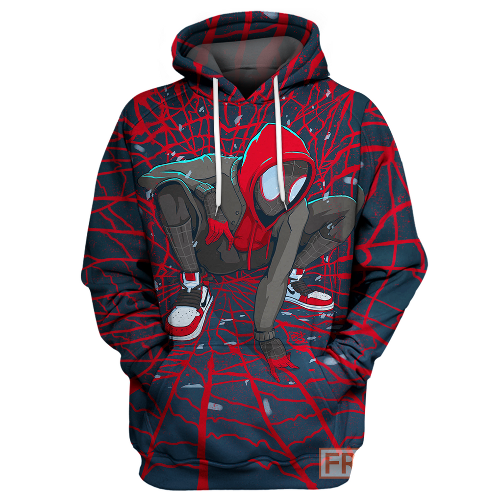  Spiderman Hoodie Spider Verse 3D Print T-shirt MV Spiderman Shirt Sweater Tank 