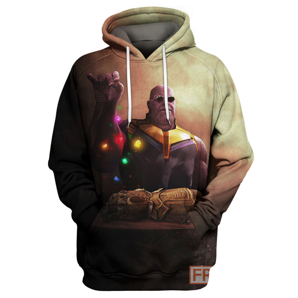  MV Thanos Hoodie ThaBae Infinity Stones T-shirt Amazing MV Thanos Shirt Sweater Tank 