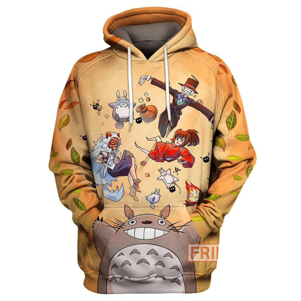  S.Ghibli Totoro Hoodie S.Ghibli Characters Totoro Chihiro Mononoke T-shirt Amazing S.Ghibli Shirt Sweater Tank 