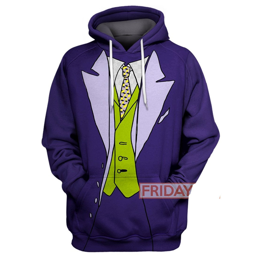  Joker Hoodie Joker Suit Cosplay Shirt Cool High Quality Joker Shirt Sweater Tank