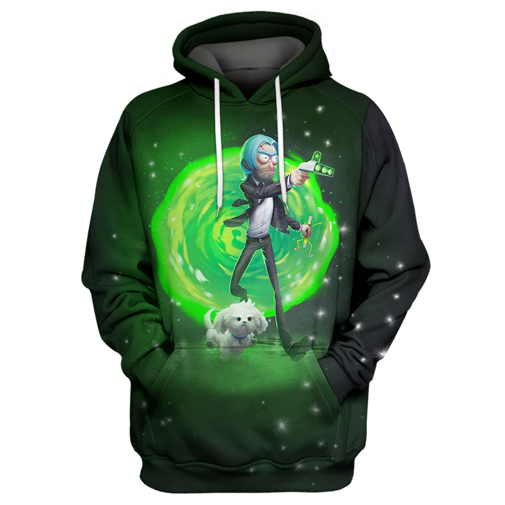  John Wick Hoodie John Wick Rick And Morty Crossover 3D Print T-shirt John Wick Shirt Sweater Tank 