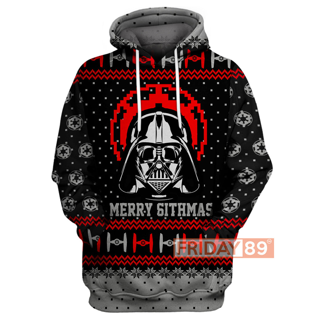  SW T-shirt D.Vader Ugly Christmas Pattern T-shirt Amazing High Quality SW Hoodie Sweater Tank 