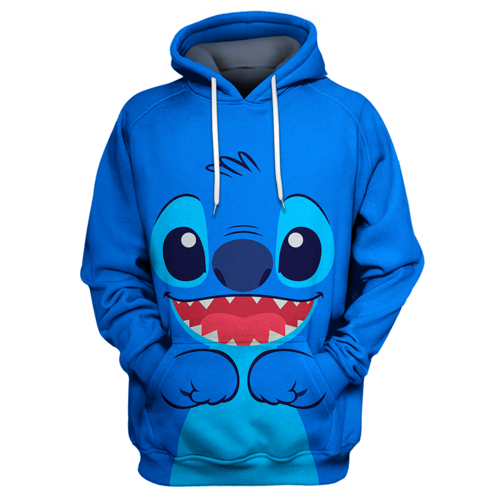 Stitch Hoodie Blue Stitch 3D Print T-shirt DN Shirt Sweater Tank