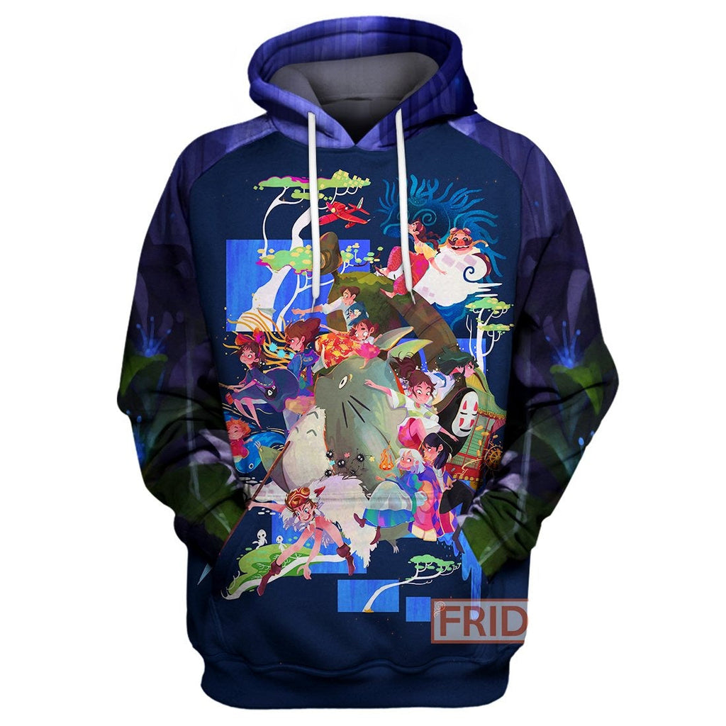  S.Ghibli Hoodie S.Ghibli All Characters Art 3D T-shirt Awesome High Quality S.Ghibli Shirt Sweater Tank 