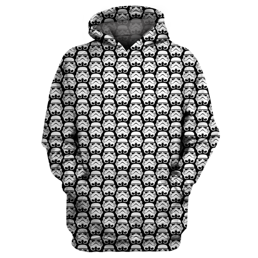  SW T-shirt SW Stormtrooper Pattern T-shirt Awesome SW Hoodie Sweater Zip 