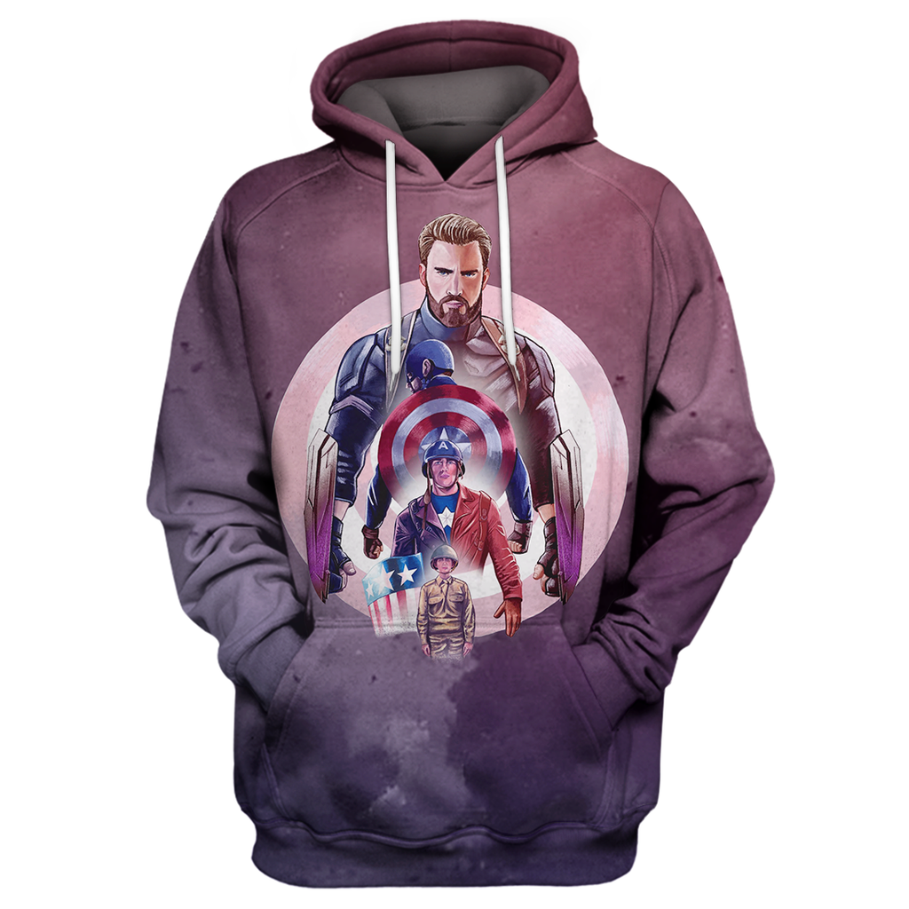  MV Hoodie Captain America 3D Print T-shirt MV Shirt Sweater Tank 