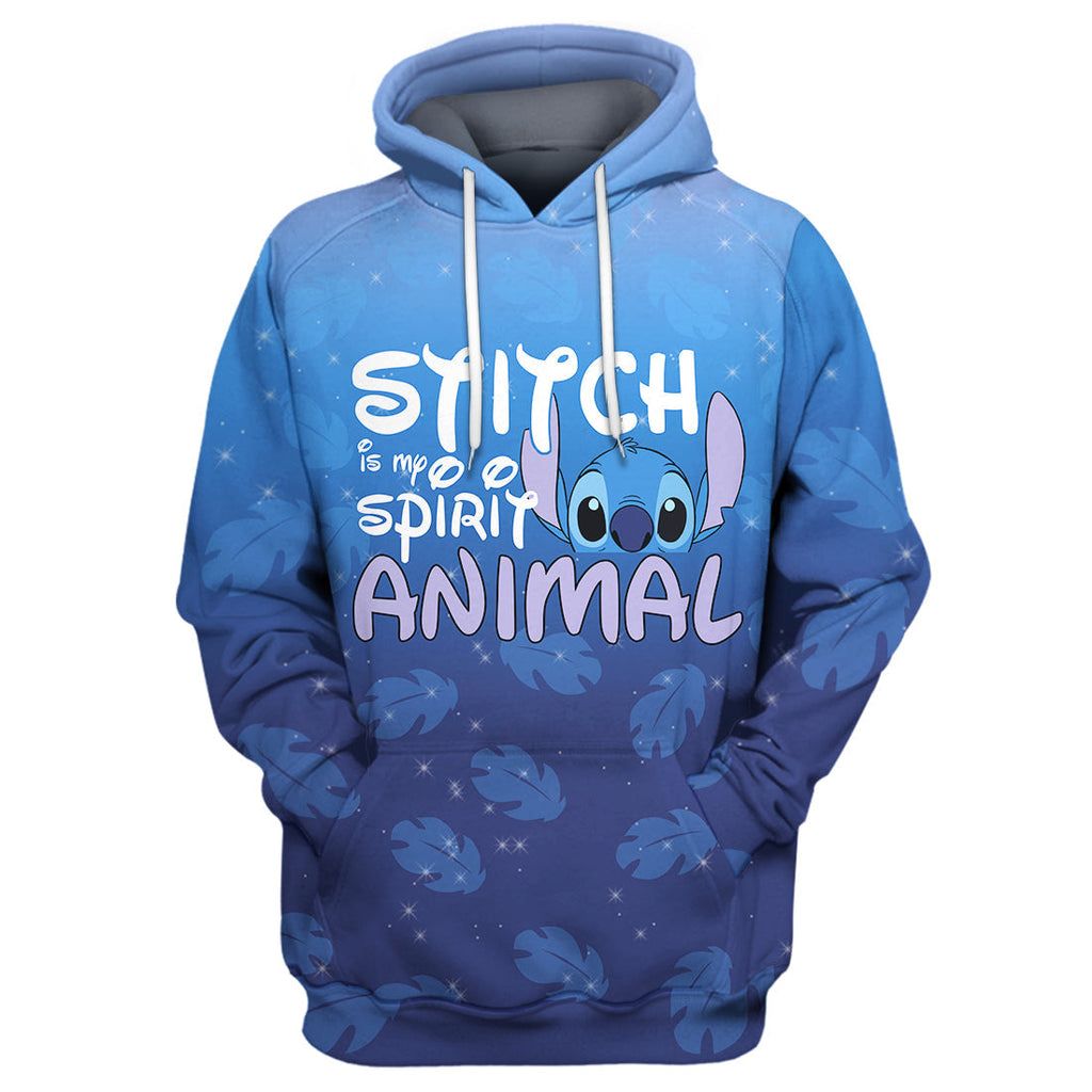 Stitch T-shirt Stitch is my spirit animal T-shirt Awesome DN Hoodie Sweater Tank