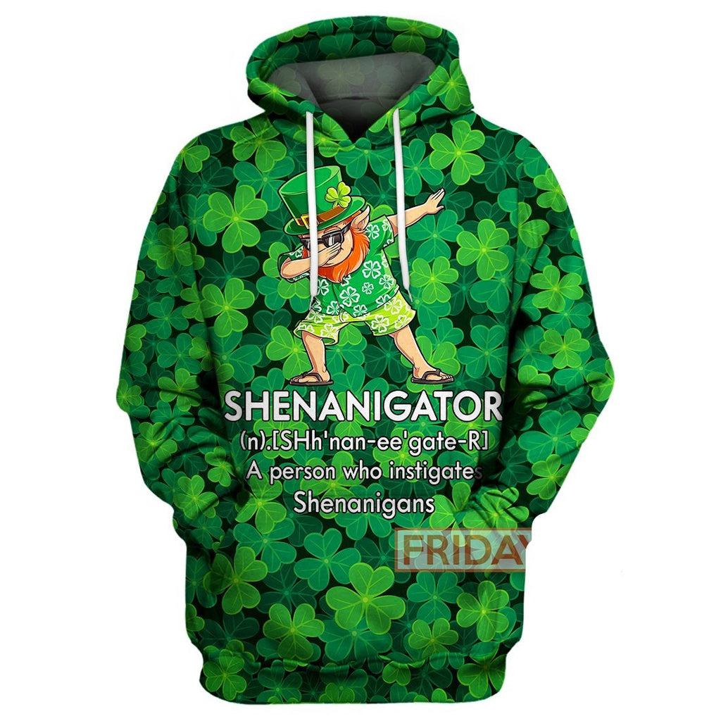 Gifury St Patrick's Day Hoodie Shenanigator Definition St Patrick's Day Lucky Charms Shamrock 3D Print T-shirt ST. Patrick's Day Sweater Tank 2022