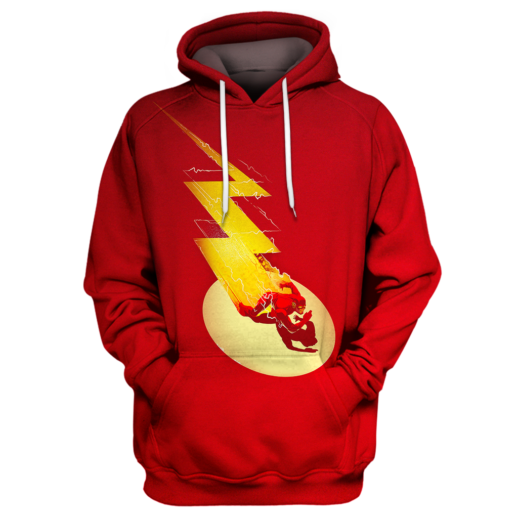  DC The Flash Hoodie The Flash Super Hero 3D Print Shirt DC The Flash Shirt Sweater Tank