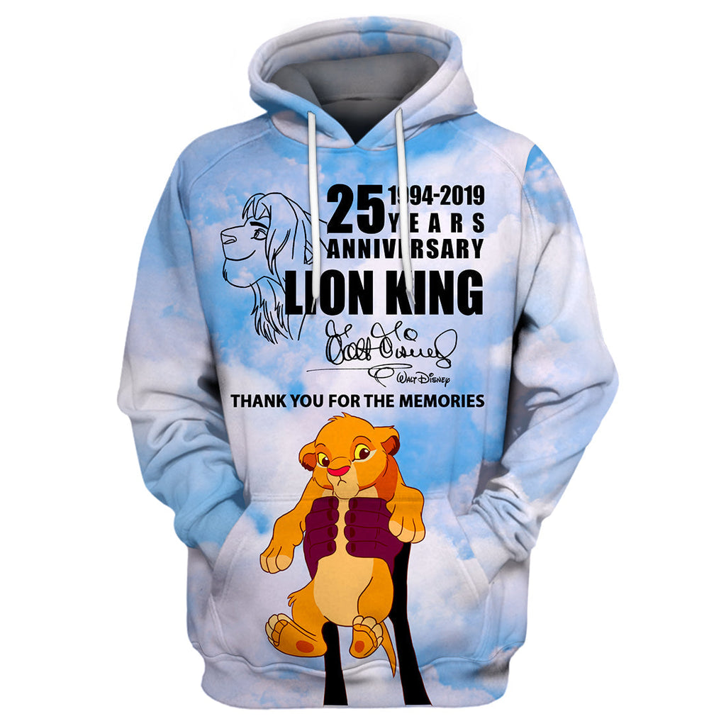 LK T-shirt 25 Years Anniversary Lion King 3D Print T-shirt Amazing DN Hoodie Sweater Tank