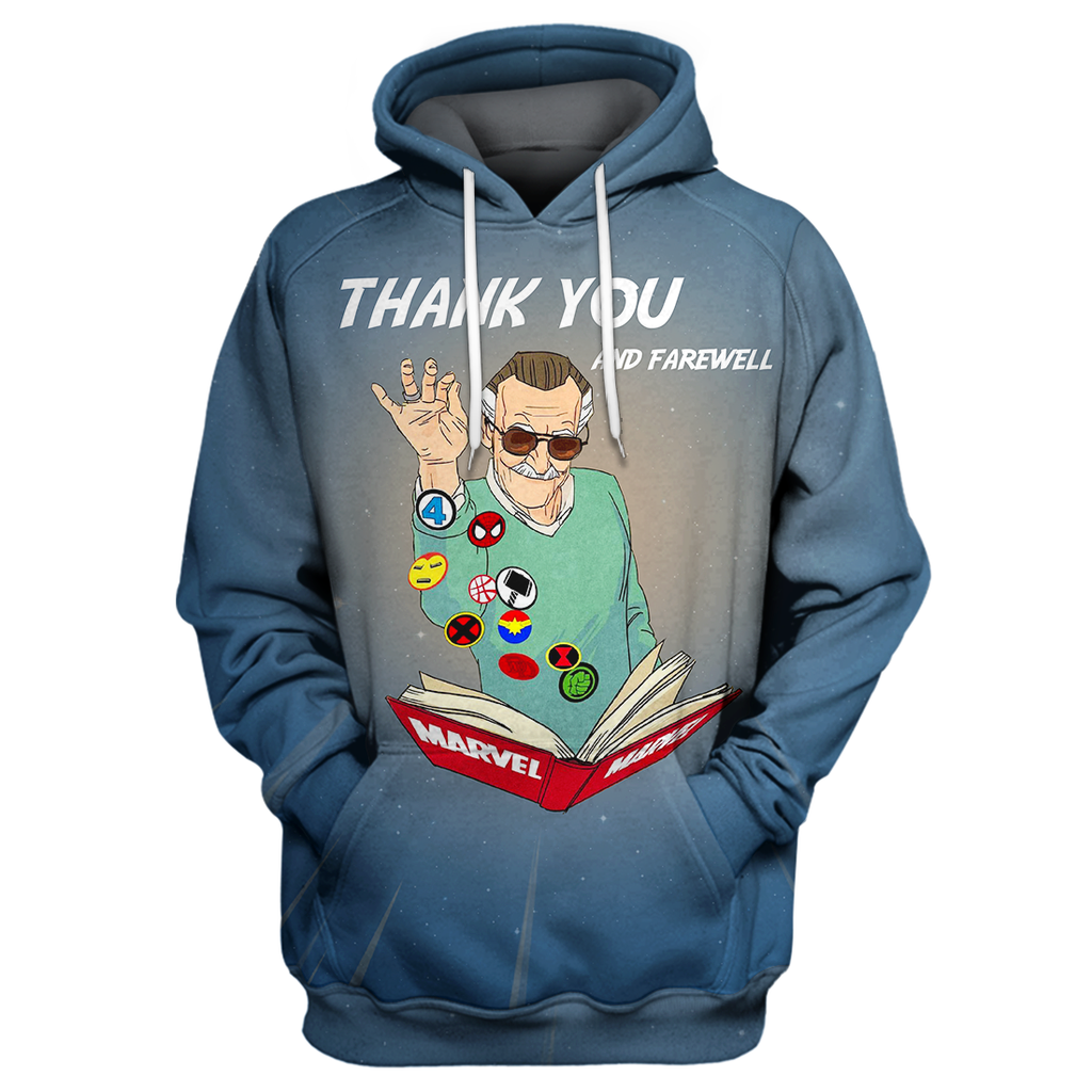  Stan Lee MV Hoodie Stan Lee Shirts Thank You & Farewell Stan Lee T-shirt Stan Lee MV Shirt Sweater Tank 