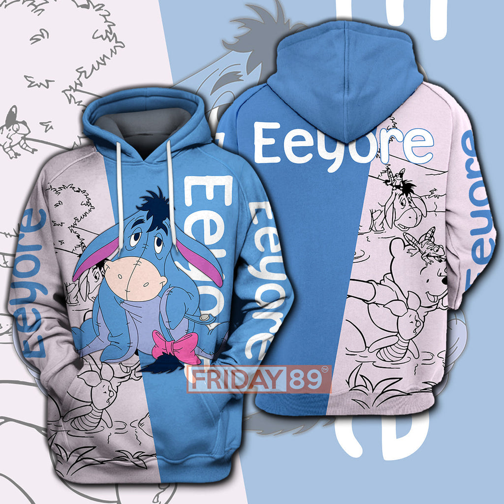 WTP T-shirt Eeyore Adorable Donkey Pooh Friends T-shirt Awesome DN Hoodie Sweater Tank