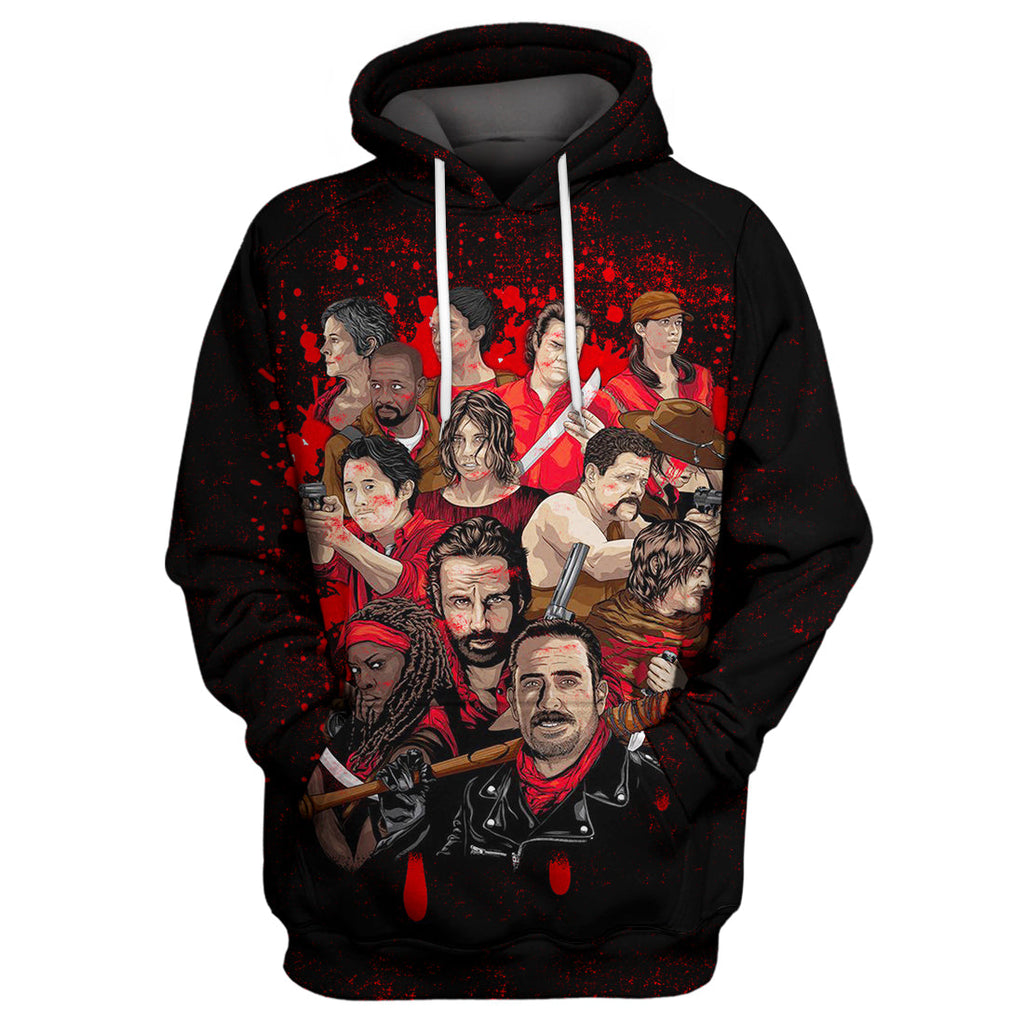  The Walking Dead Hoodie The WD Black 3D Print T-shirt Awesome The Walking Dead Shirt Sweater Tank 