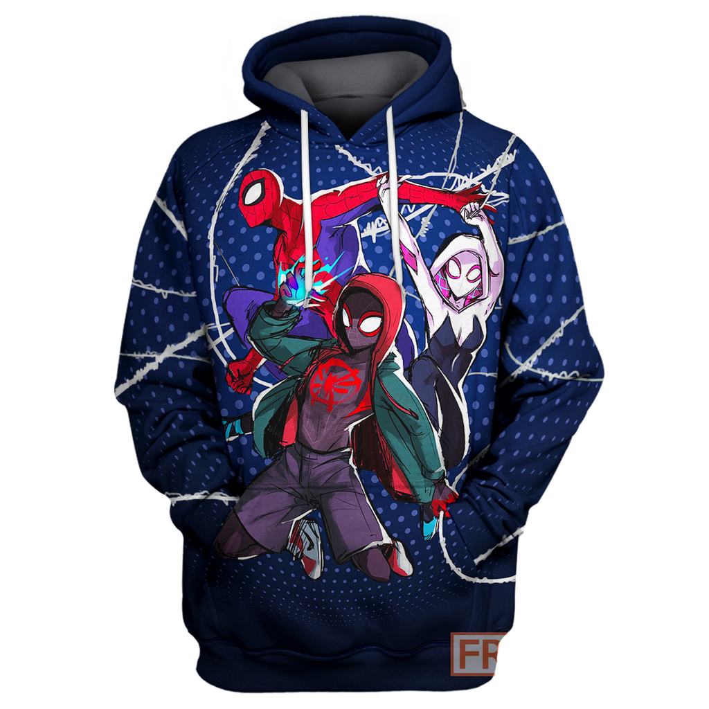  MV Spiderman Hoodie Spider Man New Universe 3D Print T-shirt MV Spiderman Shirt Sweater Tank 