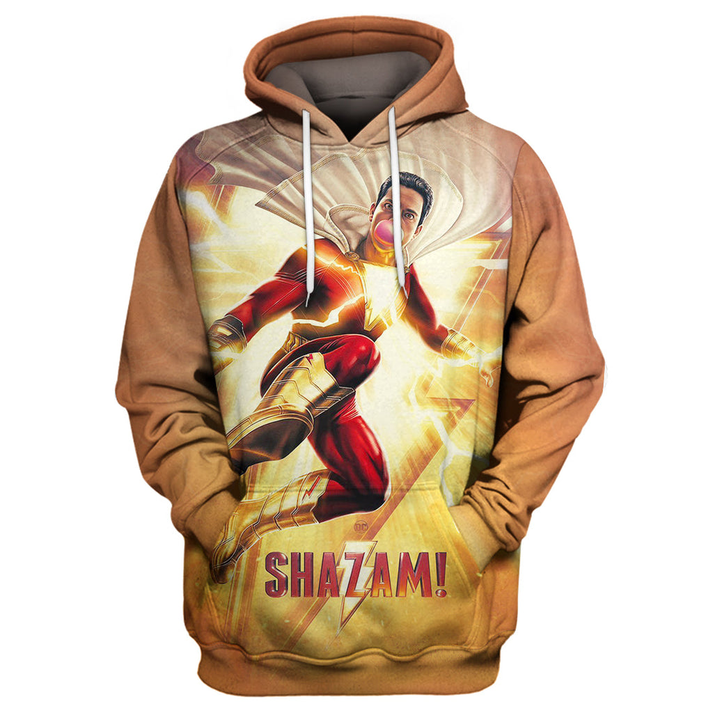  Shazam DC Hoodie Shazam Limited Edition 3D Print Shirt Shazam DC Shirt Sweater Tank