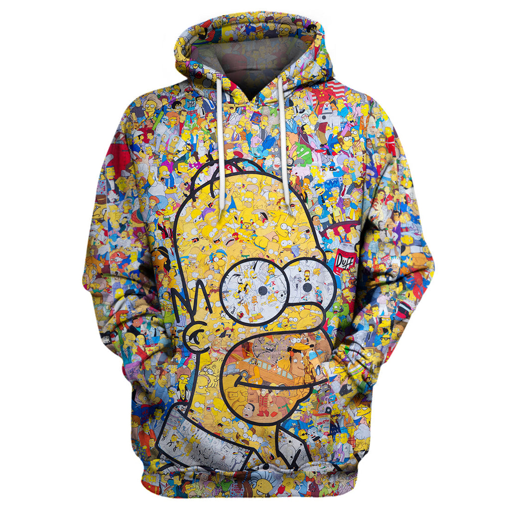  The Simpsons Hoodie The Simpsons Art 3D Print T-shirt Awesome The Simpsons Shirt Sweater Tank 