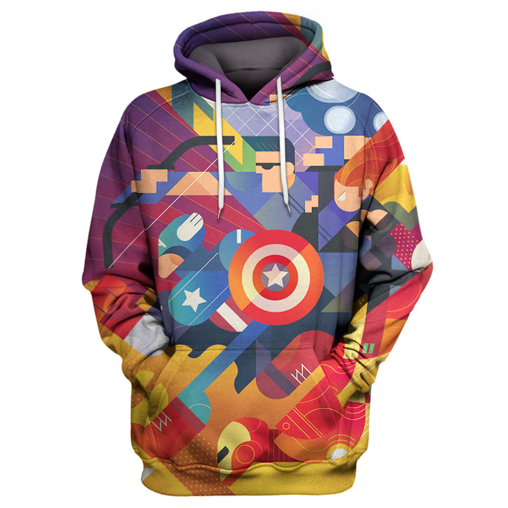  MV Avengers Hoodie Super Avengers 3D Print T-shirt Awesome MV Avengers Shirt Sweater Tank 