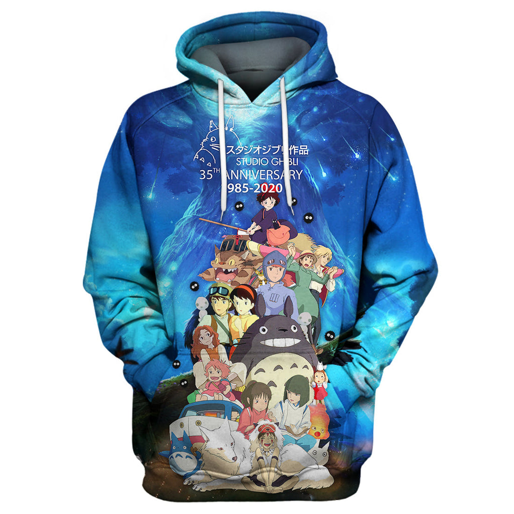  S.Ghibli T-shirt 35 Years Anniversary S.Ghibli 3D Print T-shirt Amazing S.Ghibli Hoodie Sweater Tank 