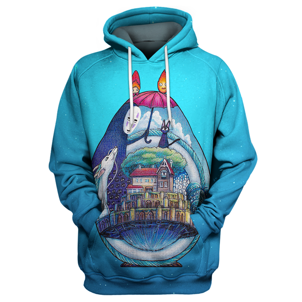  S.Ghibli Hoodie Spirited Away 3D Print T-shirt Awesome S.Ghibli Shirt Sweater Tank 