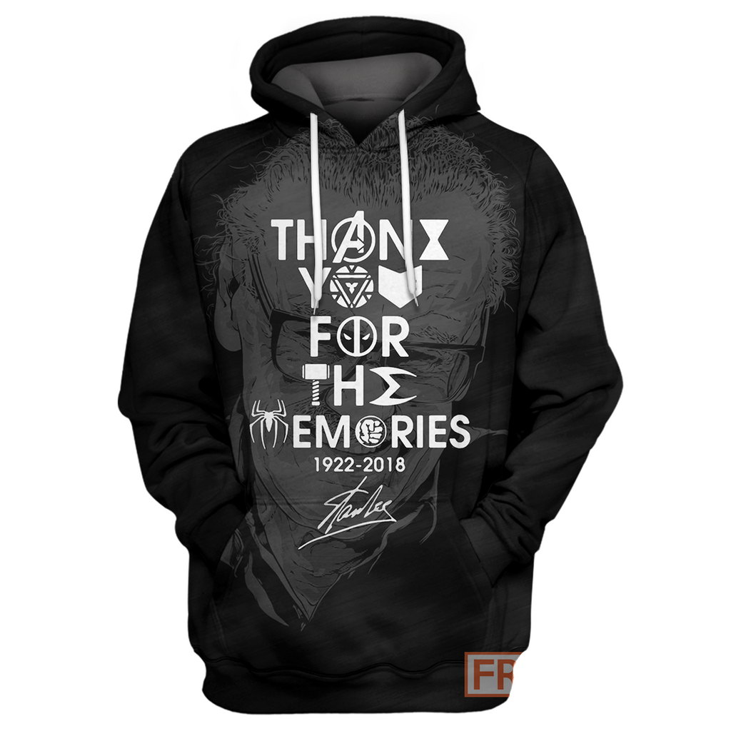  MV Stan Lee Hoodie SL Shirt - Thank You For The Memories T-shirt MV Stan Lee Shirt Sweatshirt Tank 