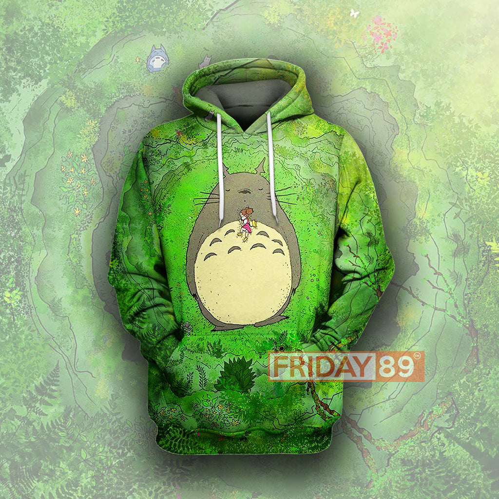  S.Ghibli Hoodie S.Ghibli Green Totoro Anime T-shirt Awesomr High Quality S.Ghibli Totoro Shirt Sweater Tank 