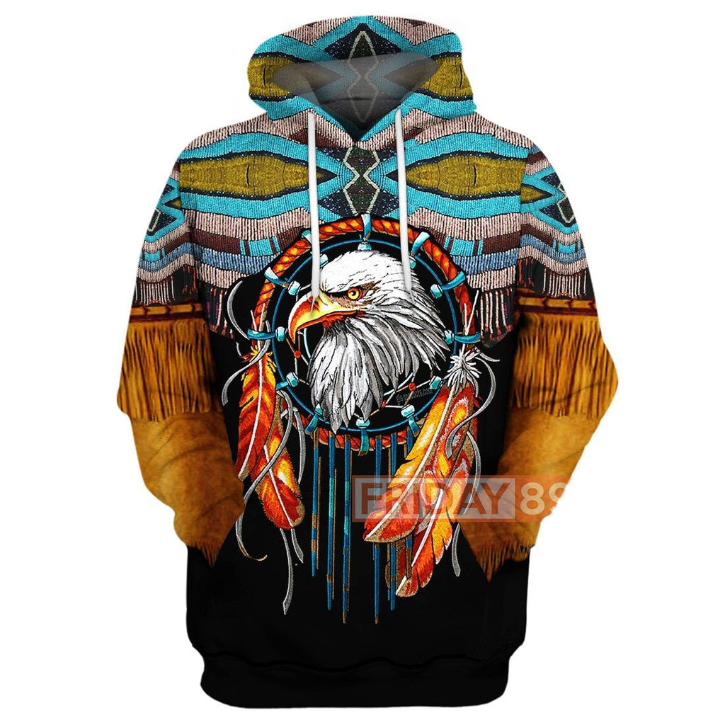 Gifury Native America T-shirt Native Dreamcatcher Eagle T-shirt Native American Hoodie Sweater Tank 2022