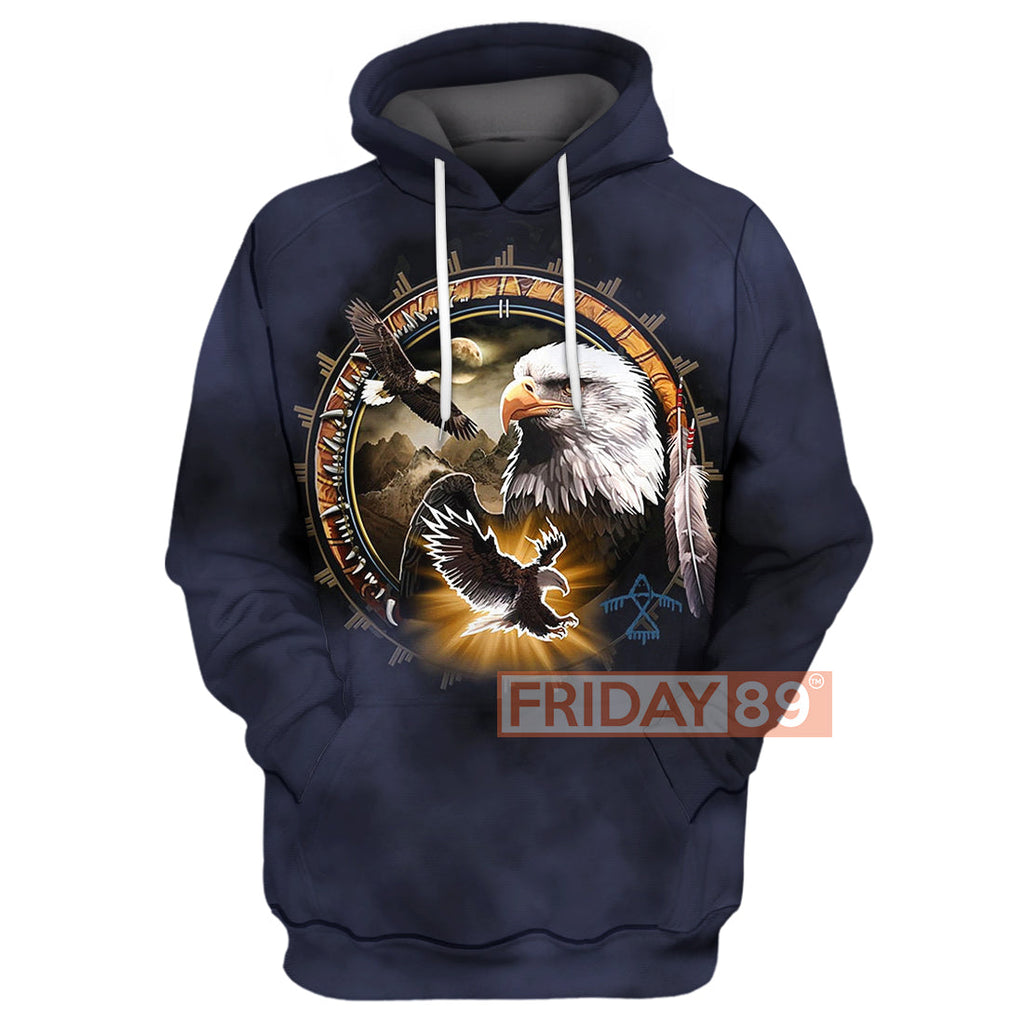 Gifury Native American Hoodie Native American Eagle Dreamcatcher 3D Print T-shirt Native American Shirt Sweater Tank 2022