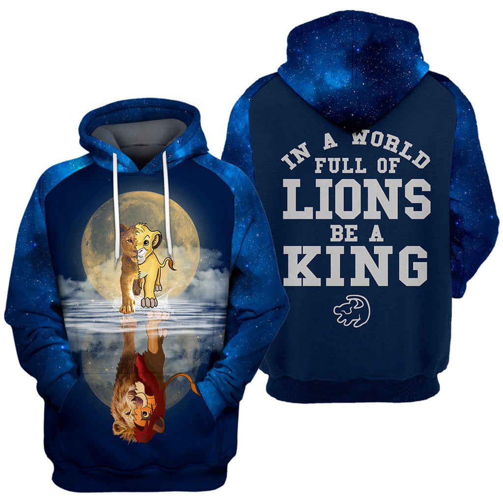LK T-shirt 3D Print Be A King T-shirt Awesome DN Hoodie Sweater Tank