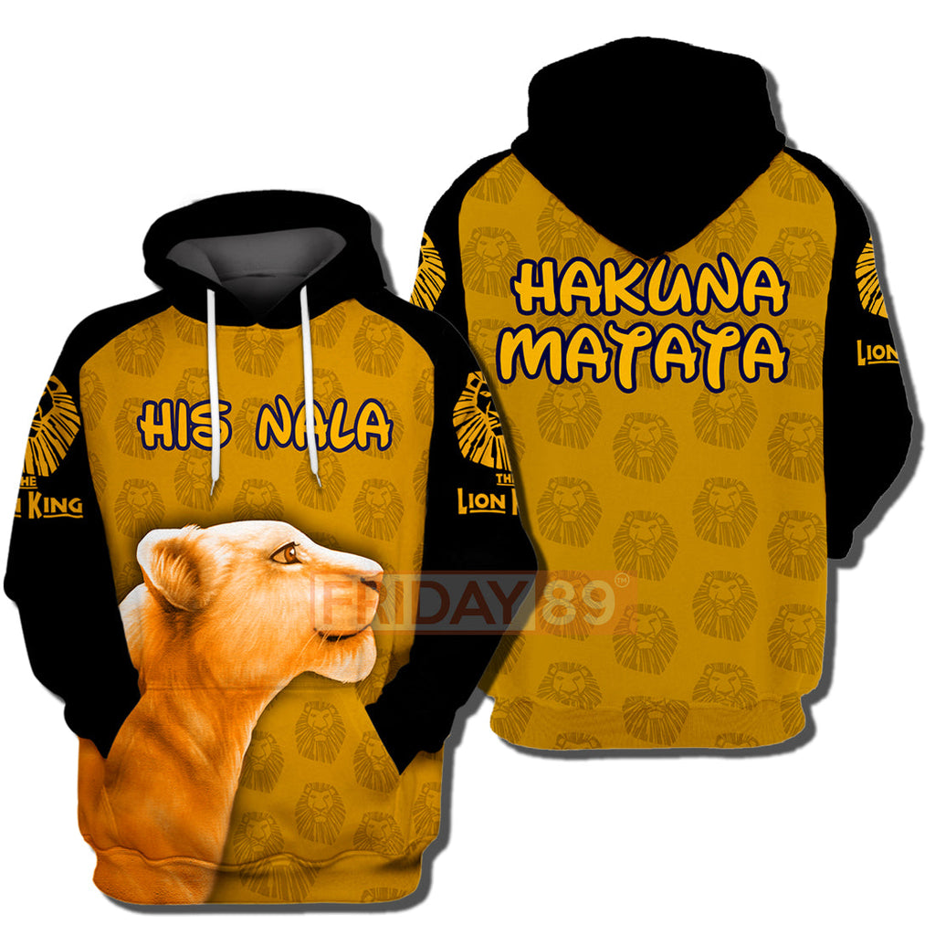 LK T-shirt His Nala - Hakuna Matata 3D Print T-shirt DN LK Hoodie Sweater Tank