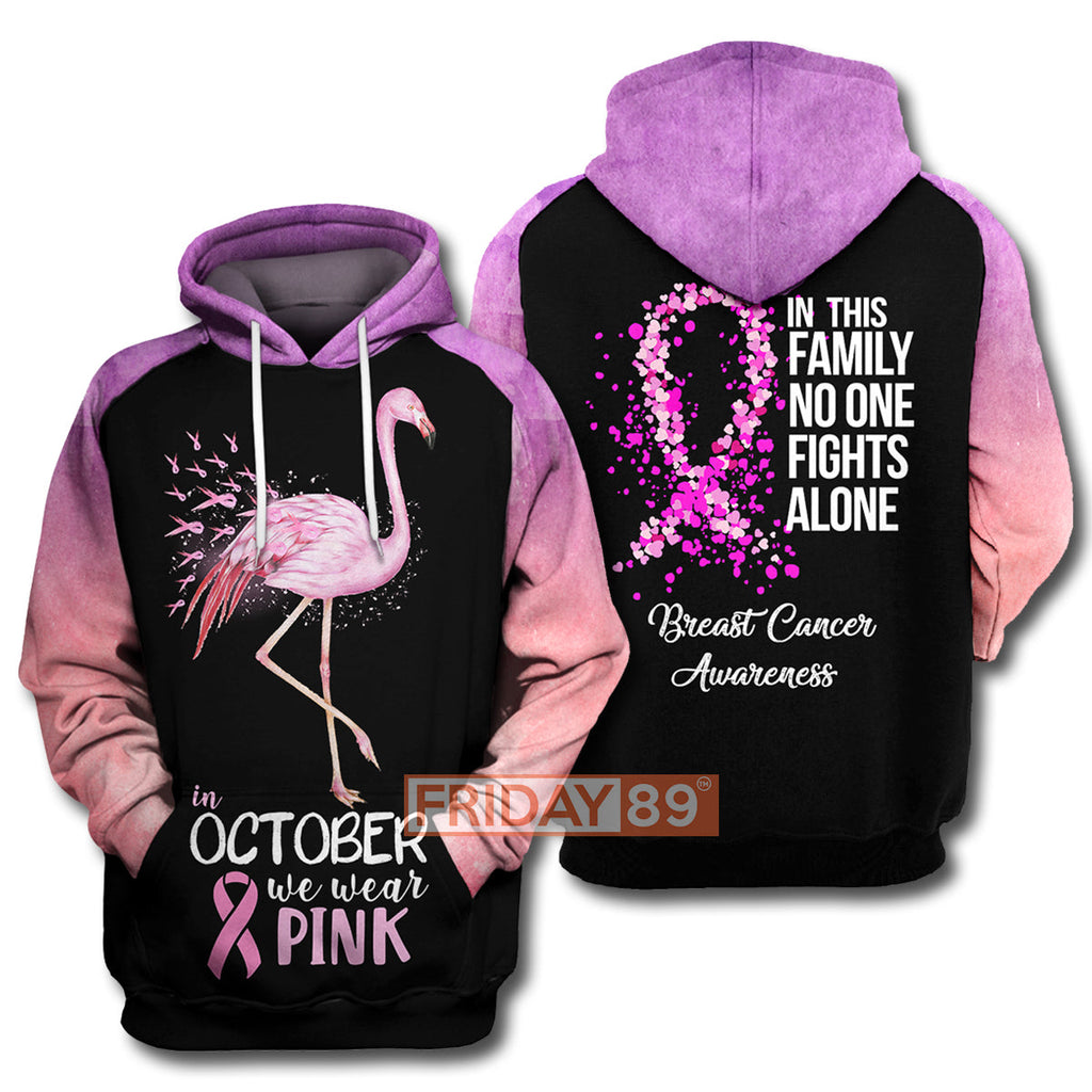 Gifury Breast Cancer T-shirt In October We Wear Pink T-shirt Breast Cancer Hoodie 2022