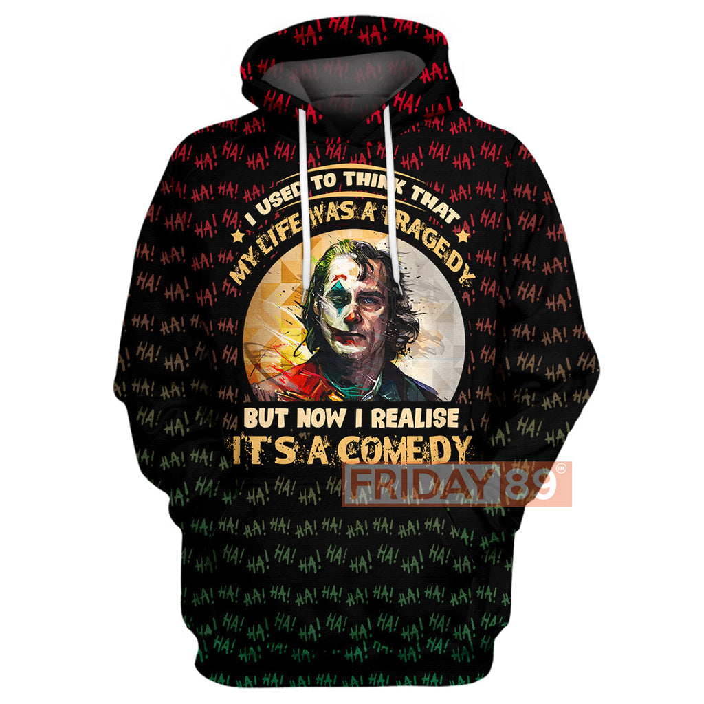  MV Joker Hoodie Life Is A Comedy Shirt High Quality MV Joker Shirt Sweater Tank