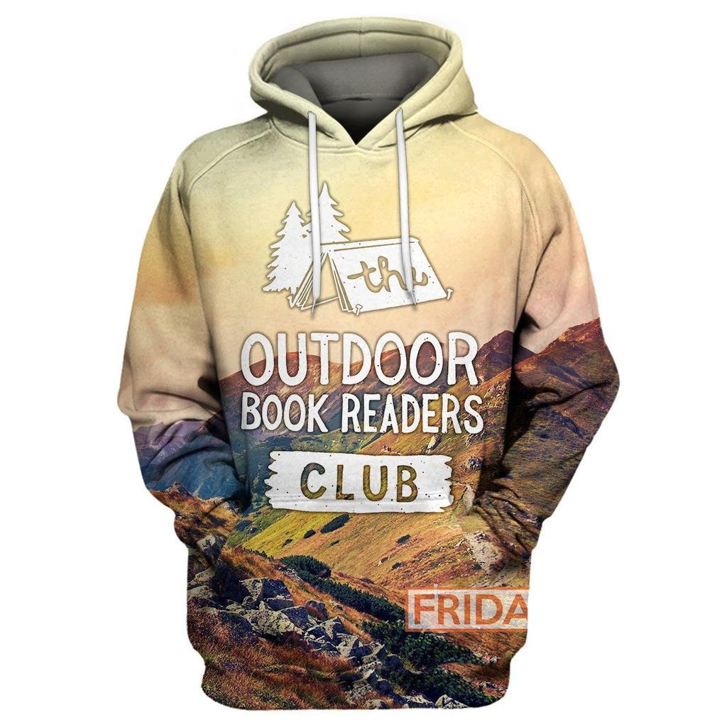 Camping Hoodie The Outdoor Book Readers Club Camping 3D Print Hoodie T-shirt Tank Sweater
