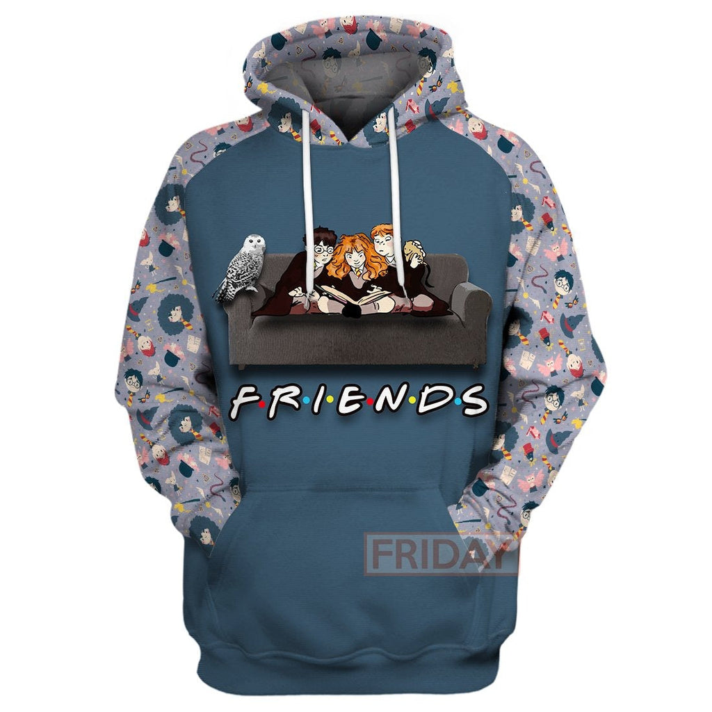  HP T-shirt HP Best Friends Patterns Grey T-shirt High Quality HP Hoodie Sweater Tank 