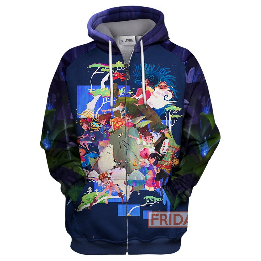  S.Ghibli Hoodie S.Ghibli All Characters Art 3D T-shirt Awesome High Quality S.Ghibli Shirt Sweater Tank 